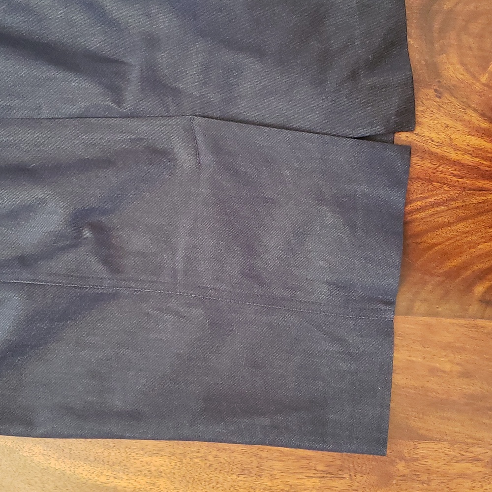 TALBOTS Dark Denim Lace‑Up Grommet Pencil Skirt SIZE 10 - Picture 9 of 14